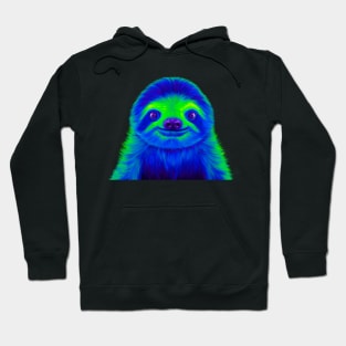 Blue and Green Sloth Hoodie